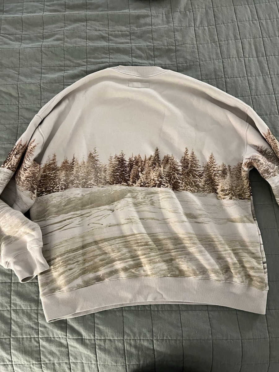 Viral A&F Abercrombie Holiday Budweiser Crewneck Sweatshirt Sweater Size L  Large