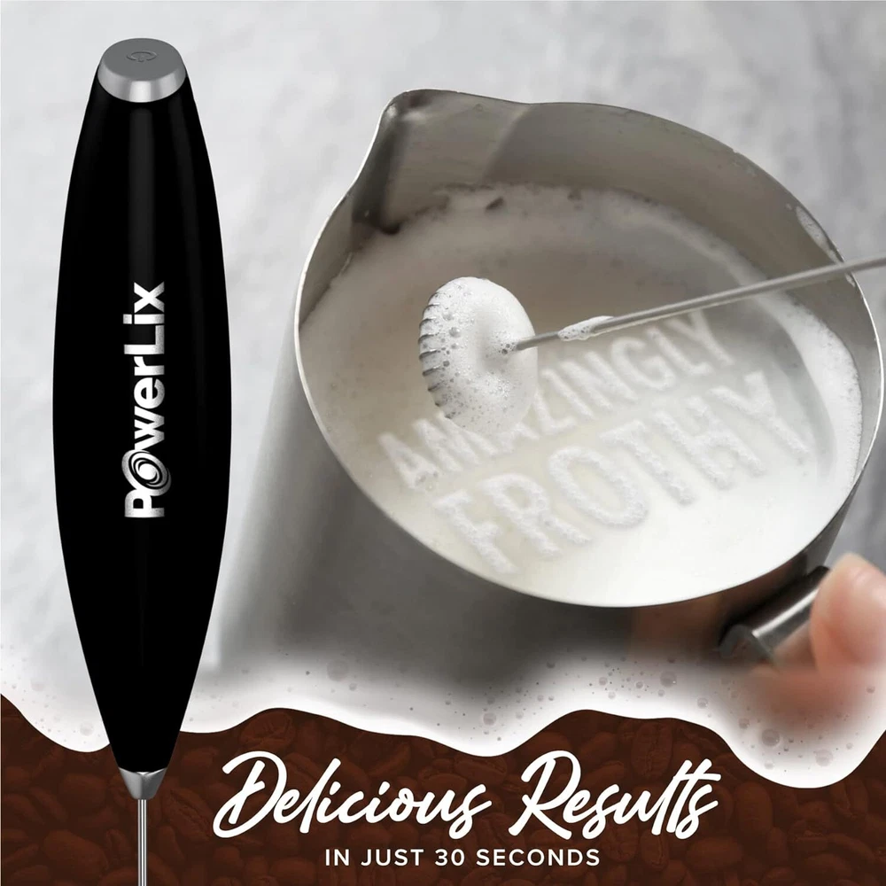 Milk Frother 19000 RPM Battery Operated Foam Maker Frother Wand for Coffee Latte