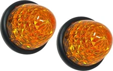 Amber/Red Beehive 16-LED Side Marker Clearance Light Grommet Light Trailer Cler