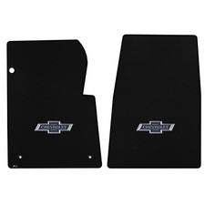 Fits Chevy Ck Pickup 1967-1970 2pc Black Carpet Floor Mats 100 Centennial Logo Fits Chevy Ck Pickup 1967-1970 2pc Black Carpet Floor Mats 100 Centennial Logo