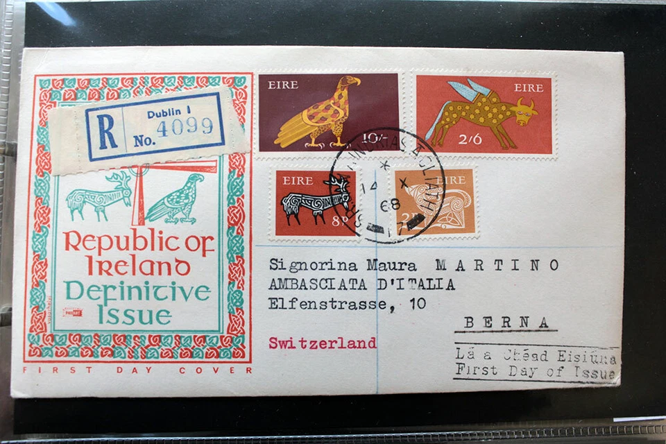 FDC EIRE IRELAND FOR EMBASSY ITALY BERNA 1969 (F122168) - Image 3 of 4
