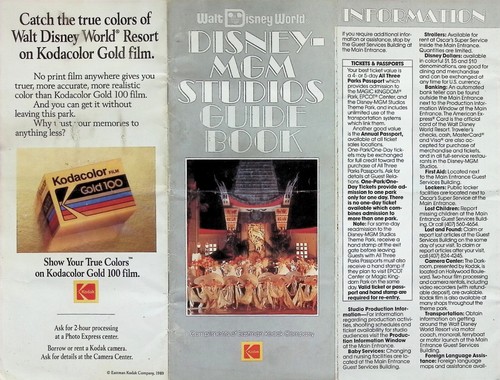 Walt Disney World - Disney-MGM Studios Vintage Guide - Book Opening Year 1989 - Picture 9 of 9