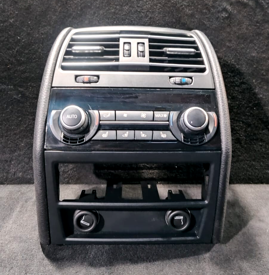 BMW F01 F02 740 750 CENTER CONSOLE REAR AIR VENT  GRILLE BLACK  OEM - 9118249