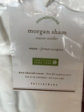 NWT Pottery Barn Foundations Morgan Euro Sham Madera