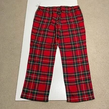 Old Navy Woman's Red Plaid Match The Family XL Pajama Bottoms New