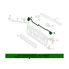 Genuine OEM Set of 2 Tailgate Lock Latches For Toyota Tundra Double Cab 04-06