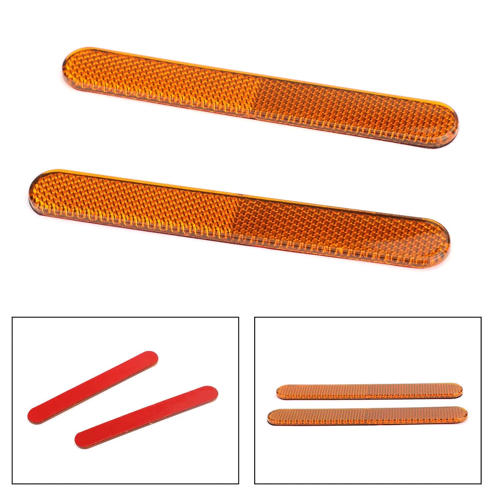 1 Pair Rear Mudguard Fender Reflector Fit For Harley Sportster 883 1200 X48 A Foto 2 de 4