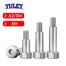 M4 Shoulder Bolt Screws Stainless Steel M4 Thread 5mm Shaft Allen Socket Head