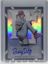2021 LEAF PERFECT GAME METAL BLACK REFRACTOR ROBBY SNELLING AUTO #5/15