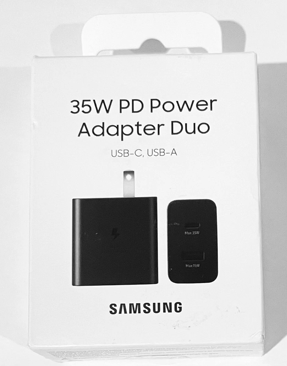 NEW Samsung 35W PD Power Adapter Duo (USB-C-USB-A) Fast Wall  