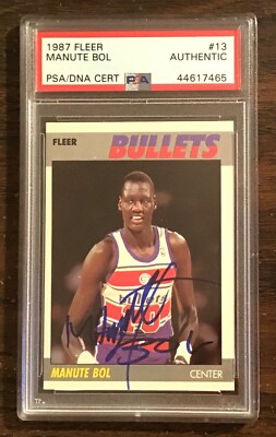 manute bol autograph