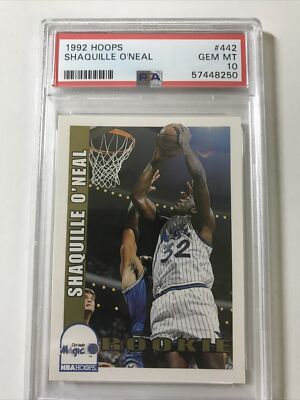 【Shaquille O'Neal】10シリ PSA Natinal Conv 1992 HOOPS #442 SHAQUILLE O'NEAL ROOKIE RC PSA 10 | eBay