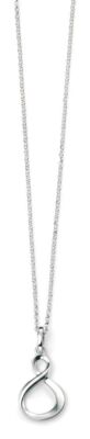 Infinity Loop Anhänger massiv Sterling Silber 925 gepunzt alle Kettenlängen