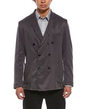 Brioni Deconstructed Double Breasted Blazer Men's