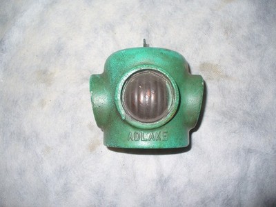 Vintage Adlake Green Railroad Signal Light Cover