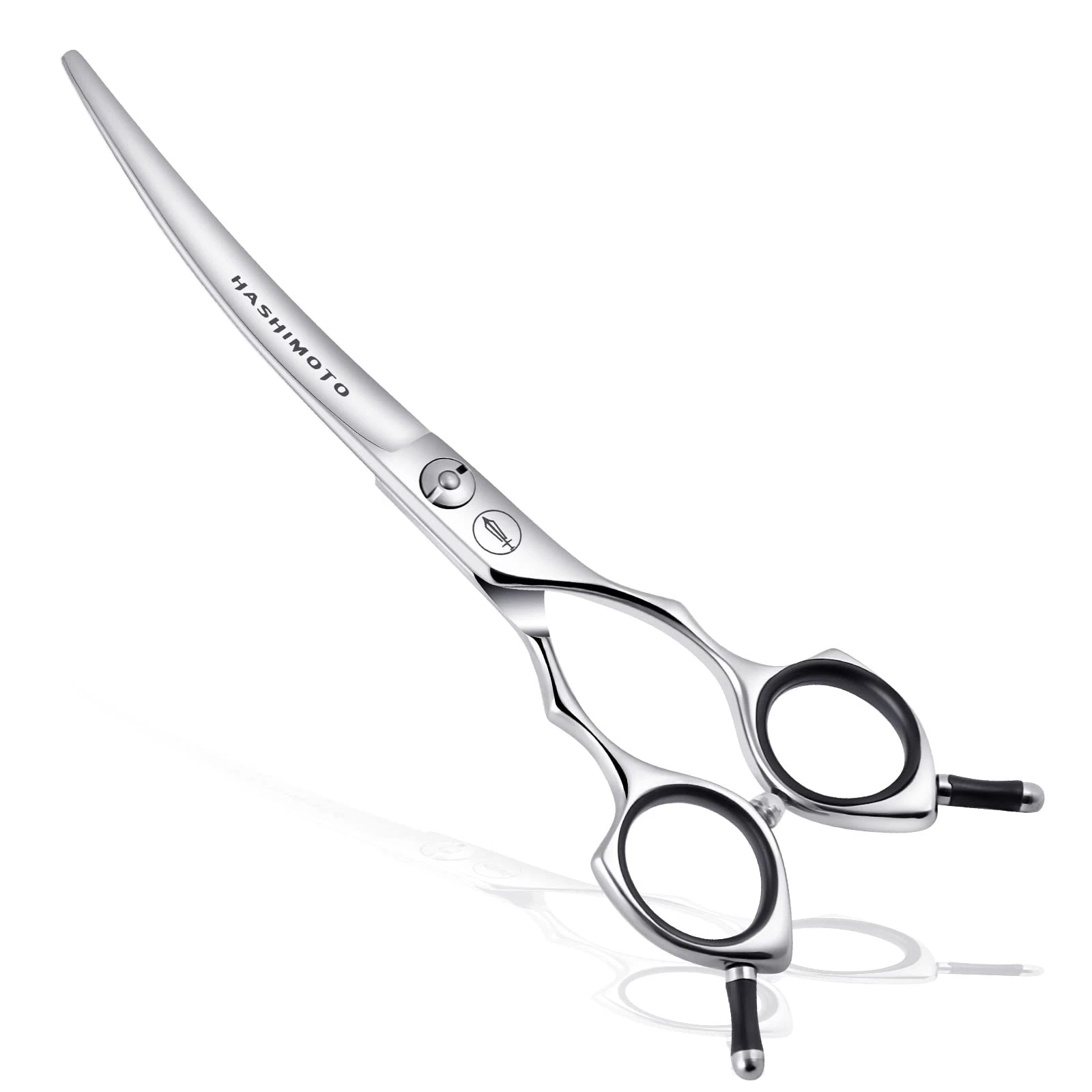 HASHIMOTO Dog Grooming Scissors Curved Scissors for Dog Grooming 6.5 inch