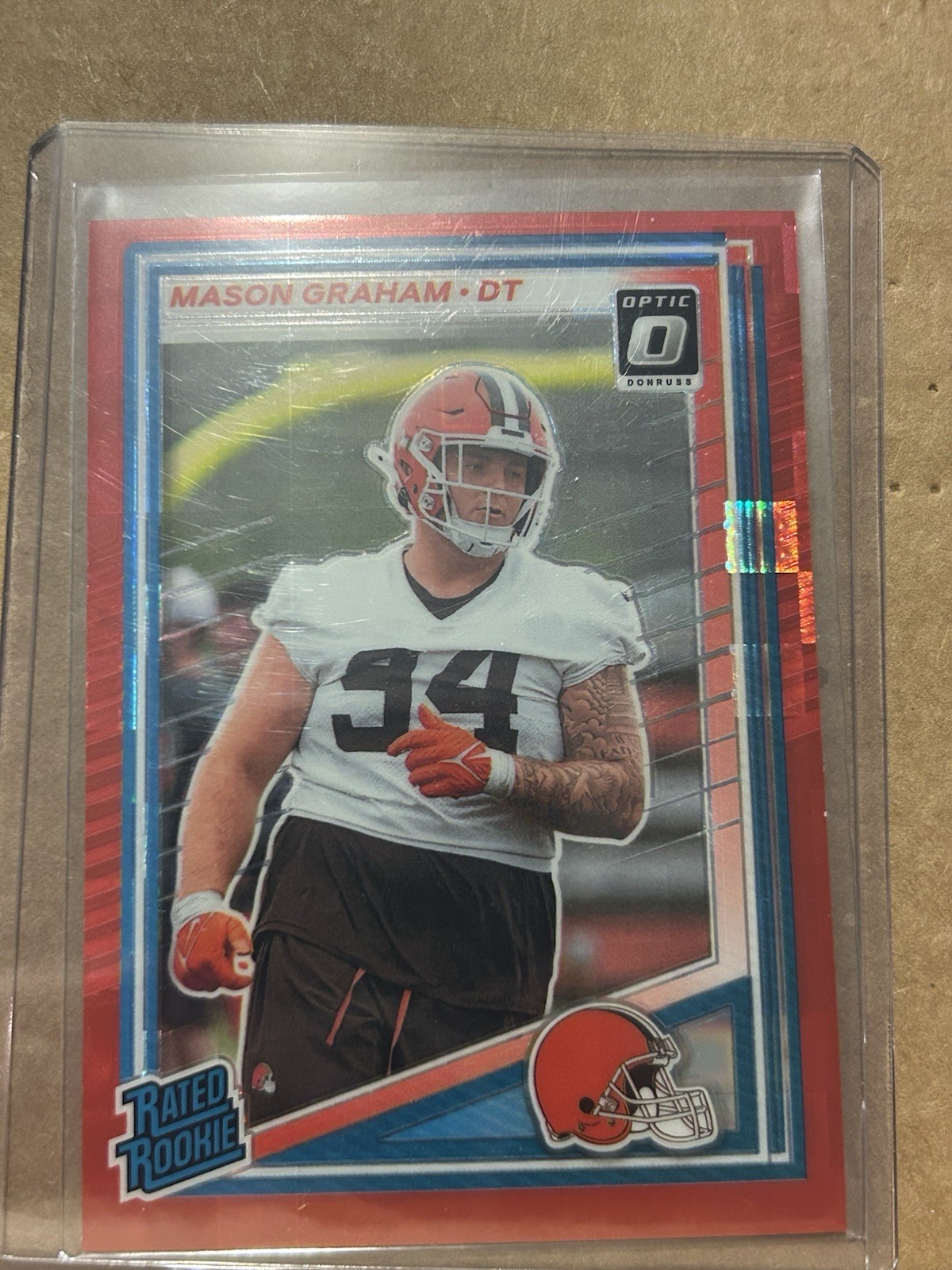 2025 Donruss Football Mason Graham Optic Preview Rated Rookie Browns