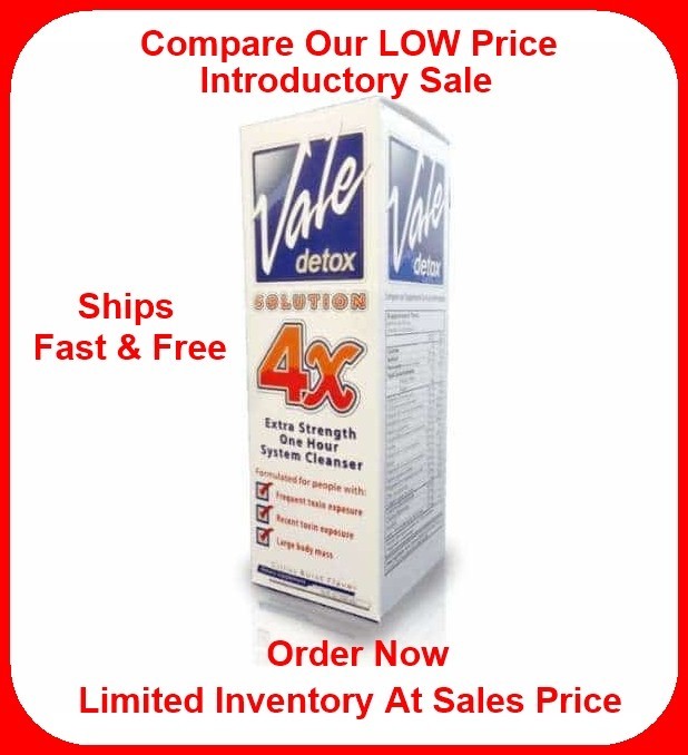 Vale Solution 4x Detox Drink Citrus Burst Flavor 20 Fl Oz - Free Shipping