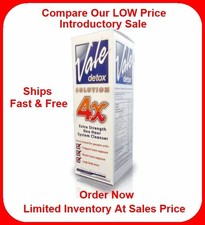 Vale Solution 4x Detox Drink Citrus Burst Flavor 20 Fl Oz - Free Shipping