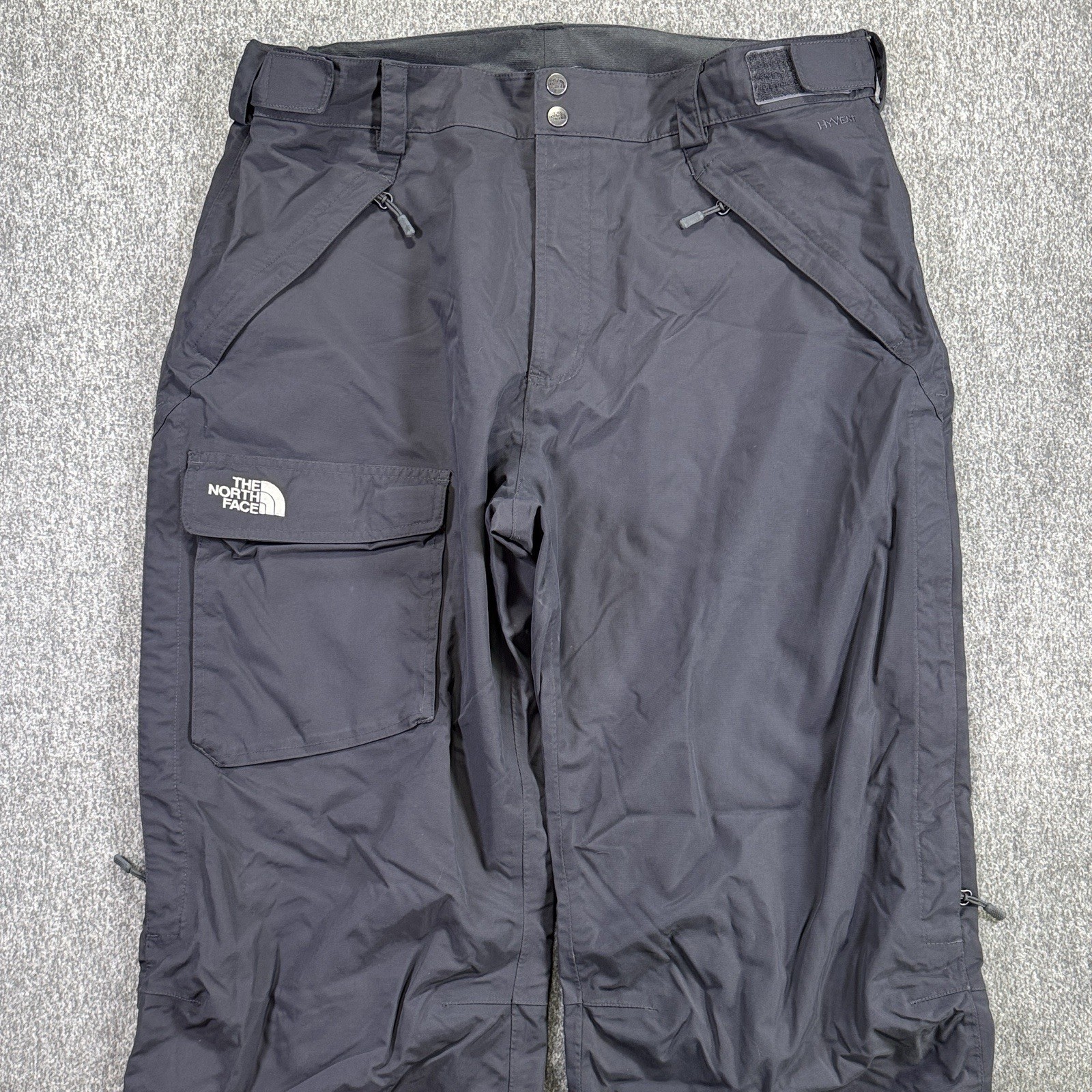 The North Face HyVent Ski Snow Pants Men’s XL Cargo Baggy Insulated Dark Grey thumbnail 3