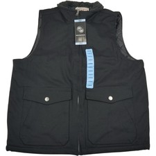 WP WEATHERPROOF Men's Large Black Sherpa Collar Full-Zip Workwear Vest