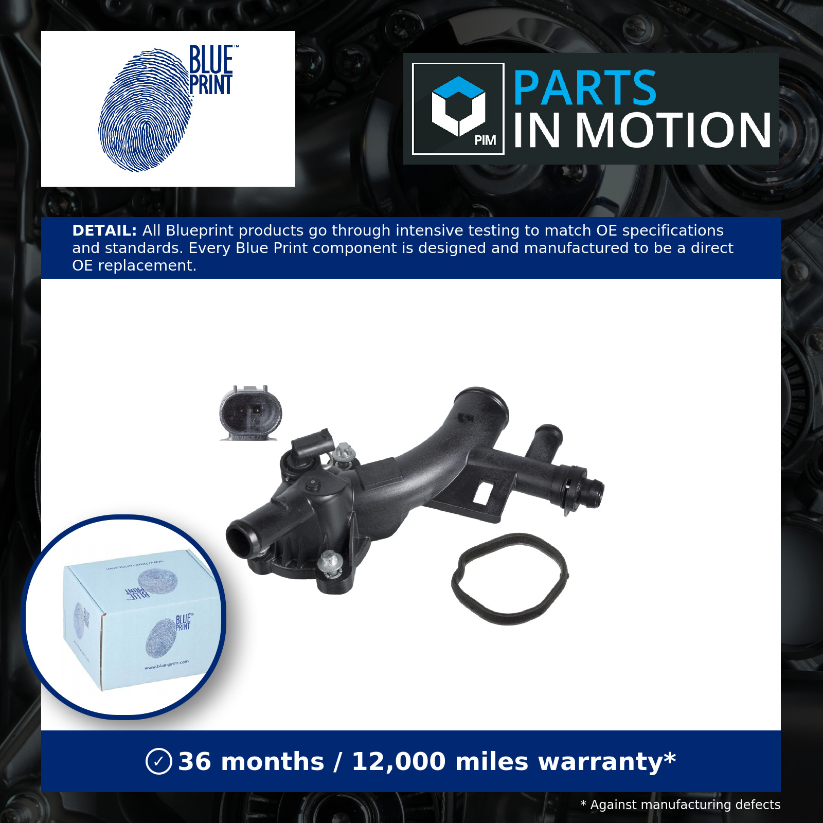 Coolant Flange / Pipe ADG09252 Blue Print Water 1338030 1338489 025193922 New - Image 17