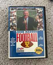 Electronic Arts John Madden Football '92 (1991) Multiplayer Sega Genesis Game
