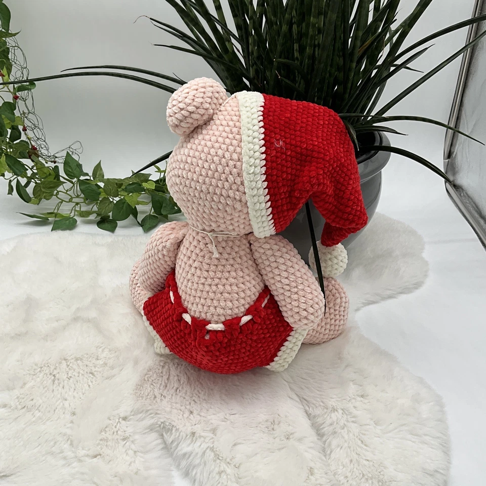 Häkeltier Kuscheltier Häkelarbeit Amigurumi gehäkeltes süßes Bärchen - Bild 2 von 4
