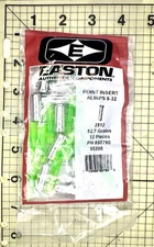 Easton Arrow Point Insert AL/RPS 8-32, 2512, 52.7 Grains 12 Pk 850760 w/ NOCKS