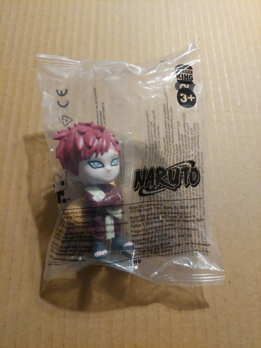Figura Coleccionable Happy Meal 2025 Naruto Gaara Edición Limitada