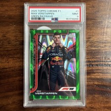 2025 Topps Chrome F1 - Max Verstappen #113 Green RayWave Refractor /99