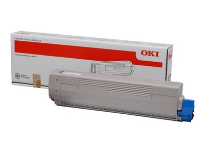 OKI Toner Oki MC853 Black 7 45862840 Genuine Black Toner Unit 7000 Pages