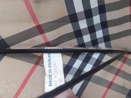 Burberrys Umbrella Classic Vintage Genuine - Picture 22 of 24