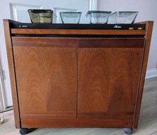 Philips Wooden Teak Hostess HL6161 Trolley Party Food Warmer 70s Retro