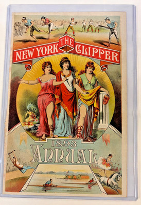 1893 BASEBALL LITHOGRAPH AND CALENDAR  -  GORGEOUS CONDITION-  L@@K!