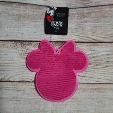 Disney Minnie Mouse Silicone Bath Scrubby - Pink Double Sided - NEW