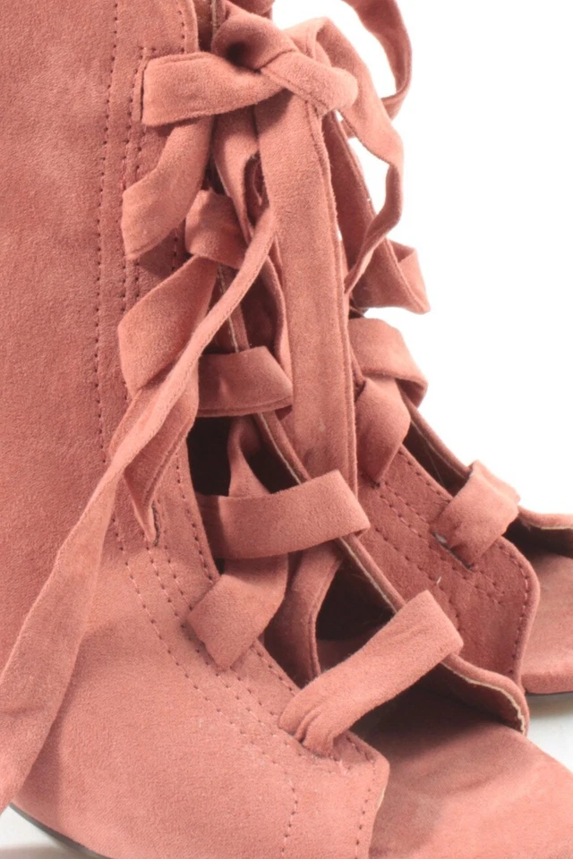 JUSTFAB Bottines à lacets Dames Bottines T EU 37 rose style décontracté - Photo 3/4