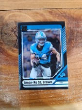 2024 Panini Clearly Donruss Amon-Ra St. Brown Black # /5 !! 🔥🔥 Detroit Lions