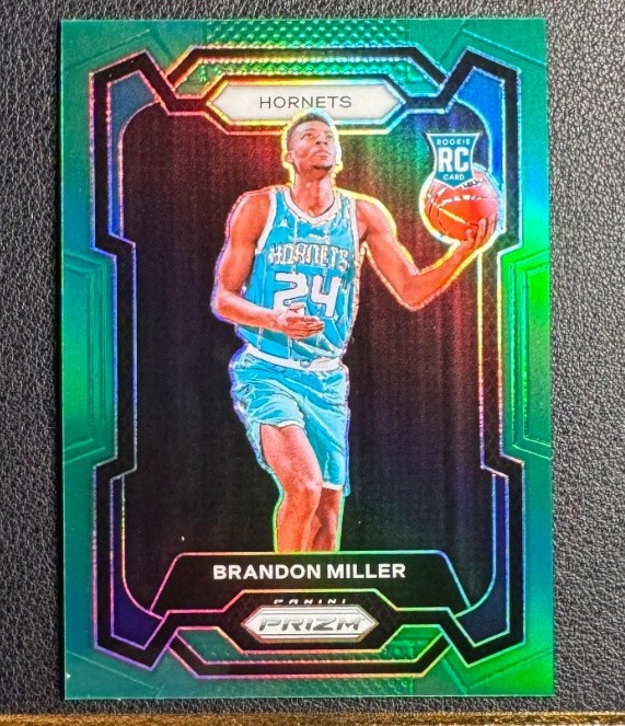 Brandon Miller 2023-24 Panini Prizm Green Rookie #152