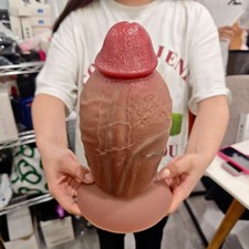 HUGE Silicone Dildo Realistic Dong Thick Big Penis Anal G-spot Sex Toy Women Men