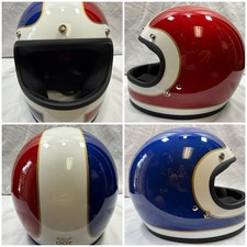 Biltwell Gringo Tracker Limited Edition Red White Blue Moto Helmet Medium NEW