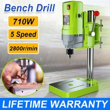 710w Rotary Pillar Drill 5 Speed Heavy Duty Bench Press Drilling Table Stand