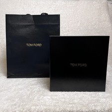 Authentic Tom Ford Gift Tote  Gift Box Square 8  x8  Black Gold Empty Storage