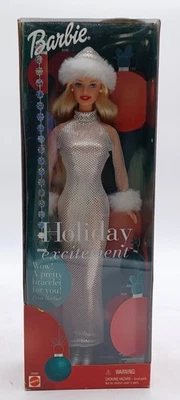 2001 Holiday Excitement Barbie Puppe / Christmas Doll / Mattel 29203, NrfB - Bild 1 von 4