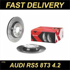 Brembo 2x Brake Discs Pair fits AUDI RS5 8T3 4.2 Rear 10 to 17 300mm Set Quality