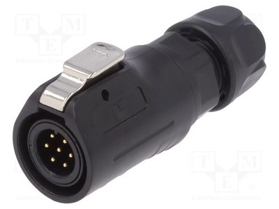 männlich Stecker Größe 12 125V PIN: 7 Steckverbinder: rund 02