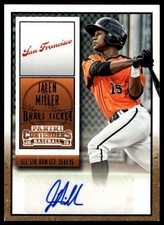 2015 Panini Contenders #17 Jalen Miller Draft Ticket Autographs Blue Foil