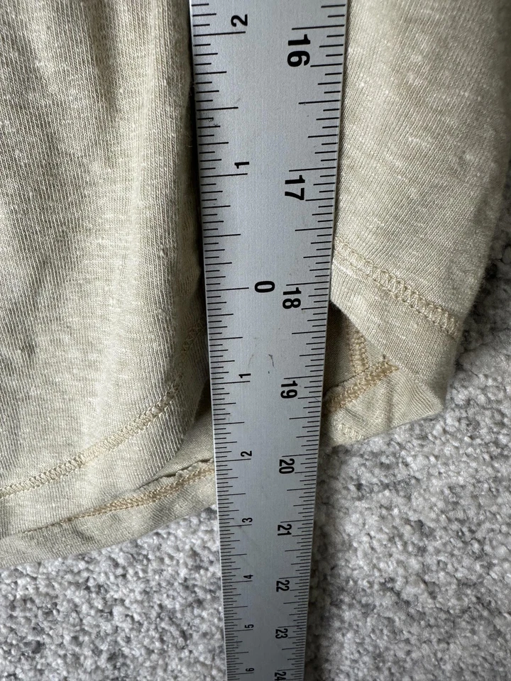 Camisa FP Movement Free People Mujer Pequeña Beige Manga Larga Espalda Abierta 37.5 Foto 3 de 4