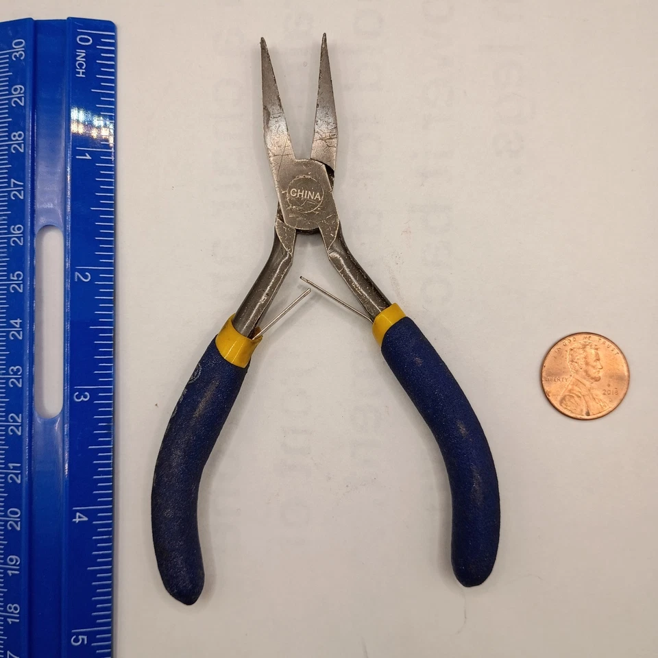 Kobalt 5" Mini Needle Nose Pliers Precision Spring Loaded Blue Grip Chrome... - Image 3 of 3