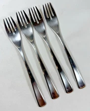 4 pcs WMF Cromargan DOMUS-BRASILIA Satin Stainless KOREA Flatware 7" SALAD FORKS